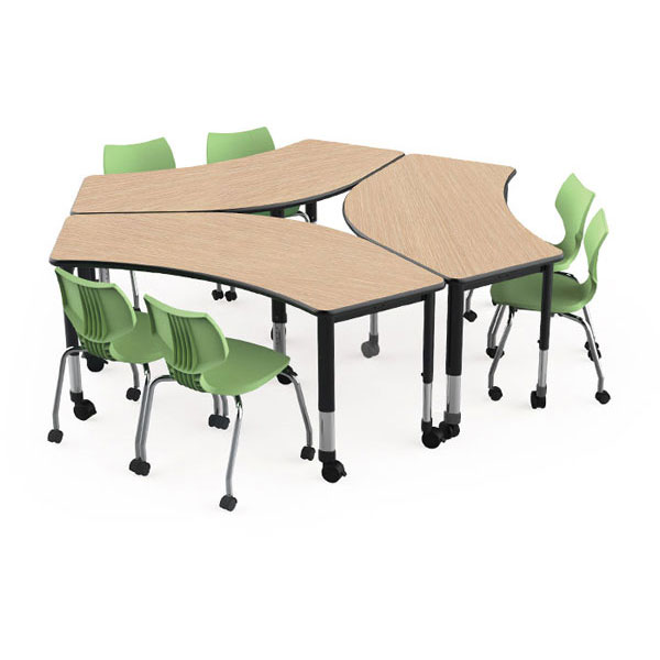 Smith System Interchange Crescent Activity Table - 60"W x 30"D