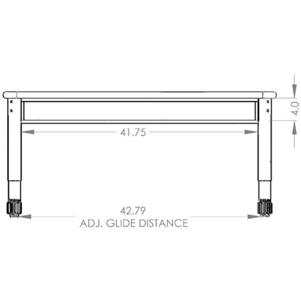 Interchange Two-Student Open Front Desk 48"W x 24"D by Smith System