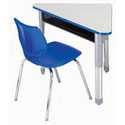 Smith System Interchange Wing Student Desk with Book Box
