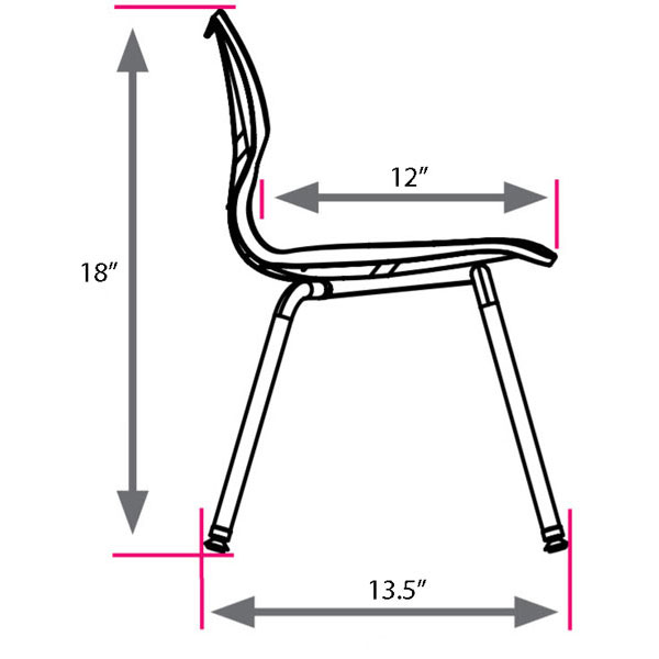 Flavors 8"H Stack Chair