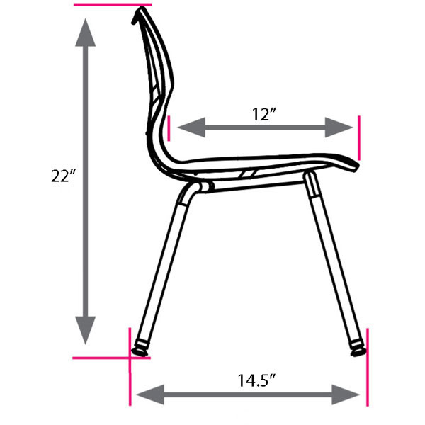 Flavors 12"H Stack Chair