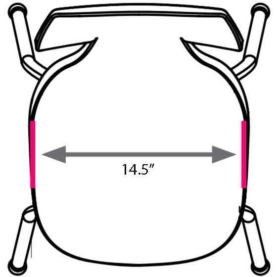 Flavors 14"H Stack Chair