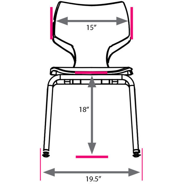 Flavors 18"H Stack Chair