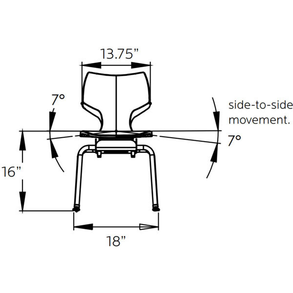 Flavors Noodle Chair - 16"H