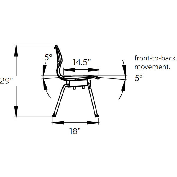 Flavors Noodle Chair - 16"H