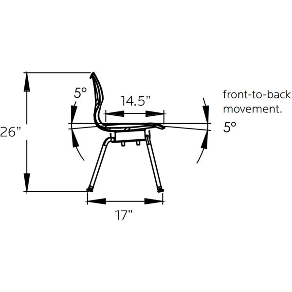 Flavors Noodle Chair - 14"H