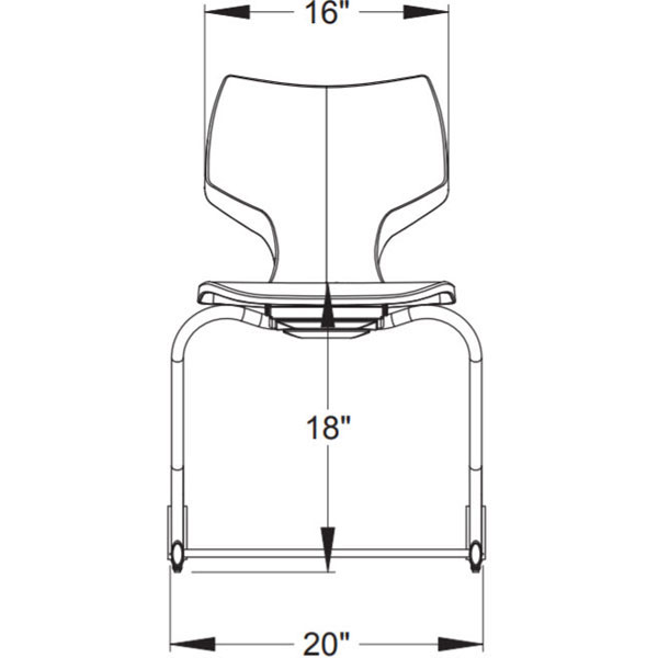 Smith System Flavors 18" Cantilever Chair