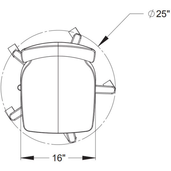 Groove Adjustable Chair with Glides