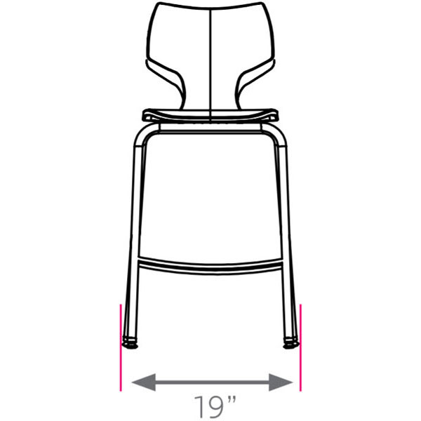 Smith System Flavors Stool - 28"H