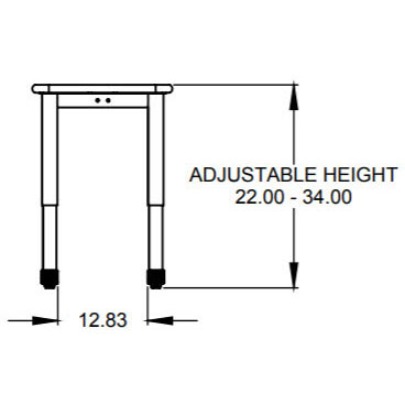 Smith System Single-Student Interchange Desk - 27"W x 20"D