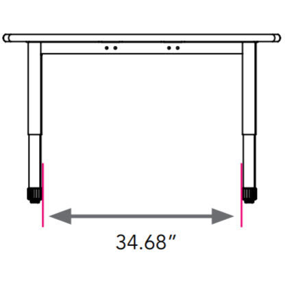 Smith System Interchange Medium Collaborative Meeting Table (2 Outlets, 4 USB Ports)