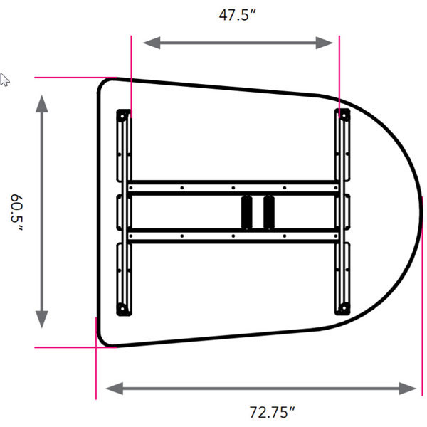 Smith System Interchange Large Collaborative Meeting Table (8 Outlets, 0 USB Ports)