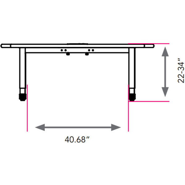 Smith System Interchange Large Collaborative Meeting Table (6 Outlets, 4 USB Ports)