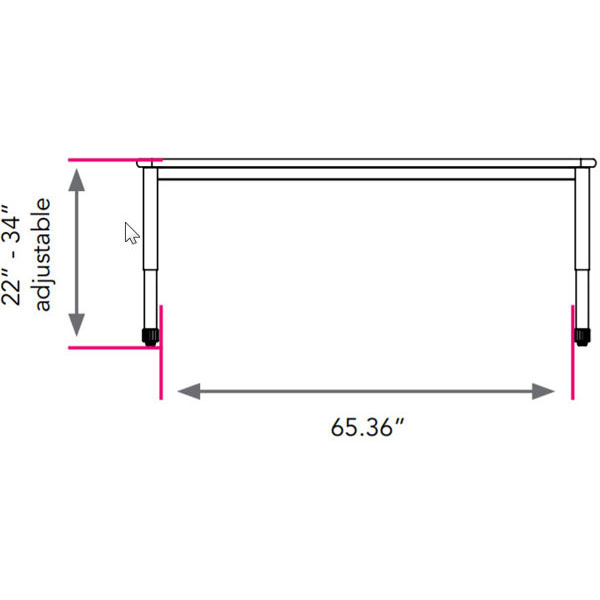 Smith System Interchange Rectangle Collaborative Meeting Table (6 Outlets, 4 USB Ports)