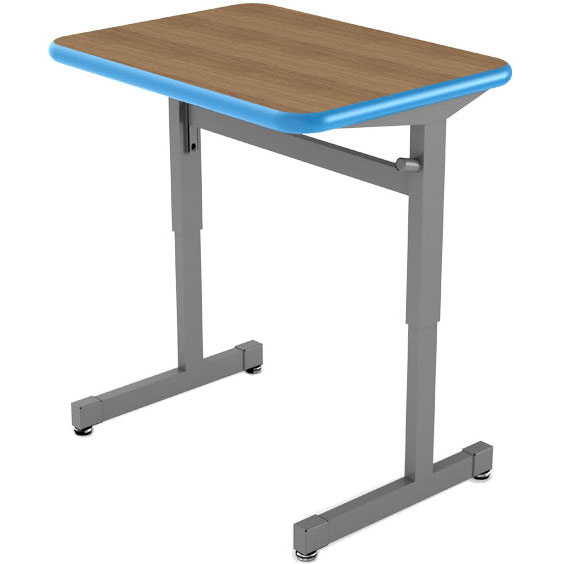 Silhouette Student Desk Bundle - Eight Single Desks + Eight 18" Flavors Chairs by Smith System