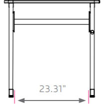 Silhouette Curve Student Desk - Fixed Height With Glides - 29.5"H x 29"W x 21"D