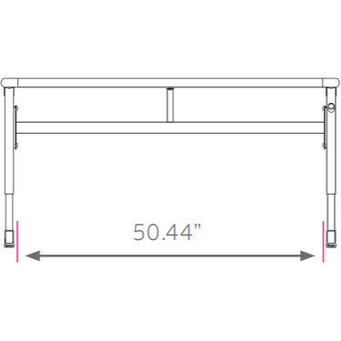 Silhouette Two-Student Desk - Fixed Height With Glides - 29.5"H x 54"W x 20"D