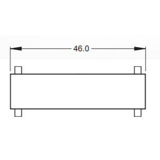 46"W Planner Studio Single Bench with Butcher Block Seat