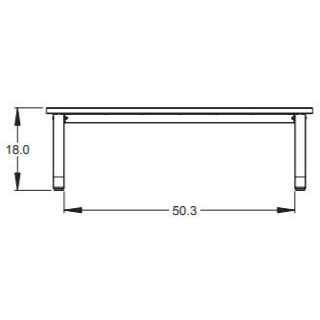 58"W Planner Studio Double Bench with High-Pressure Laminate Seat