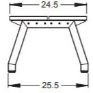 58"W Planner Studio Double Bench with Butcher Block Seat