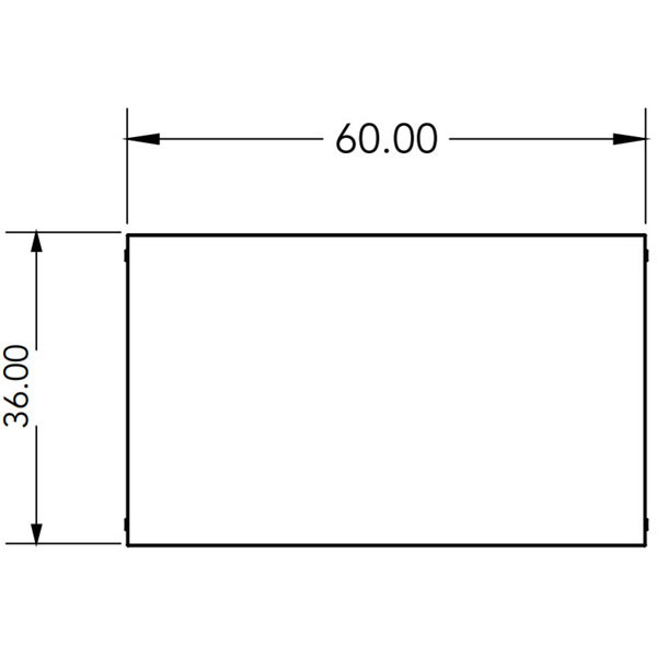 Trespa Top Planner Studio Table with Casters - 60"W x 36"D x 28.25"H