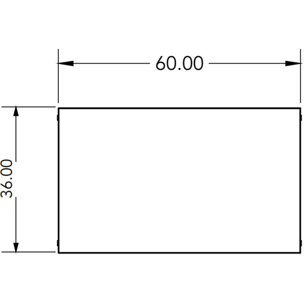 Trespa Top Planner Studio Table with Casters - 60"W x 36"D x 35.25"H