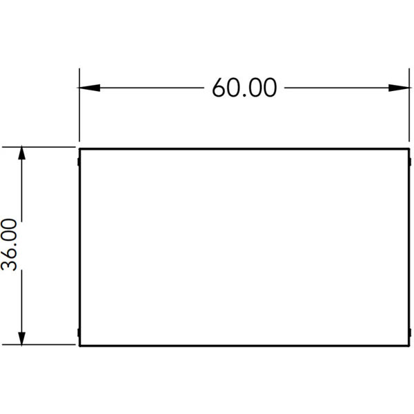 Trespa Top Planner Studio Table with Casters - 60"W x 36"D x 39.25"H