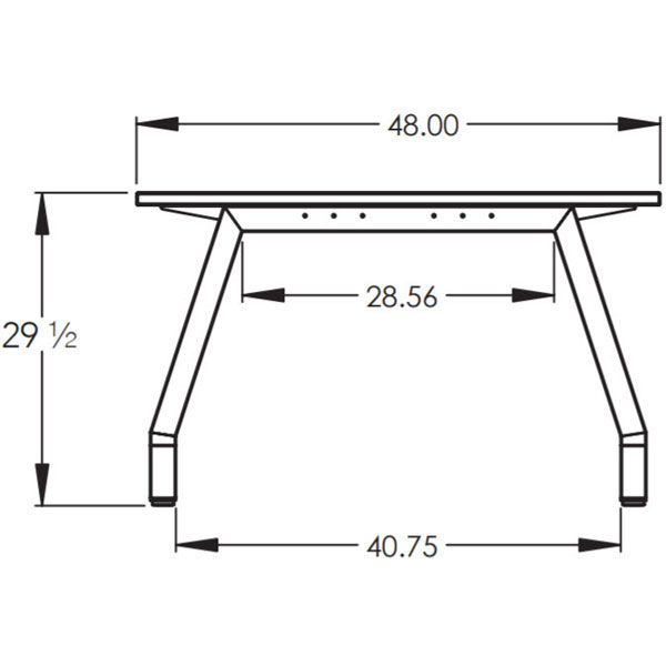 Butcher Block Top Planner Studio Table with Casters - 48"W x 48"D x 29"H