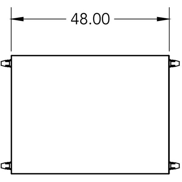 Smith System Planner Studio Table with Glides - 48"W x 48"D x 40"H