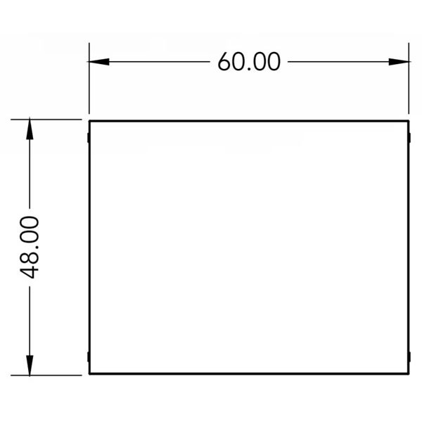 Smith System Planner Studio Table with Glides - 60"W x 48"D x 40"H