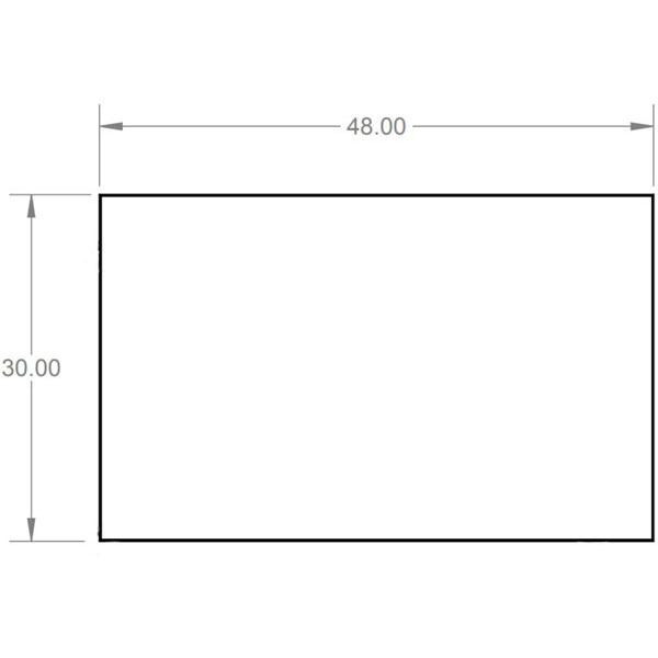 Smith System Planner Studio Adjustable Height Laminate Top Table with Glides - 48"W x 30"D x 29"-40"H