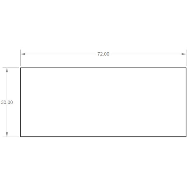 Smith System Planner Studio Adjustable Height Laminate Top Table with Glides - 72"W x 30"D x 29"-40"H