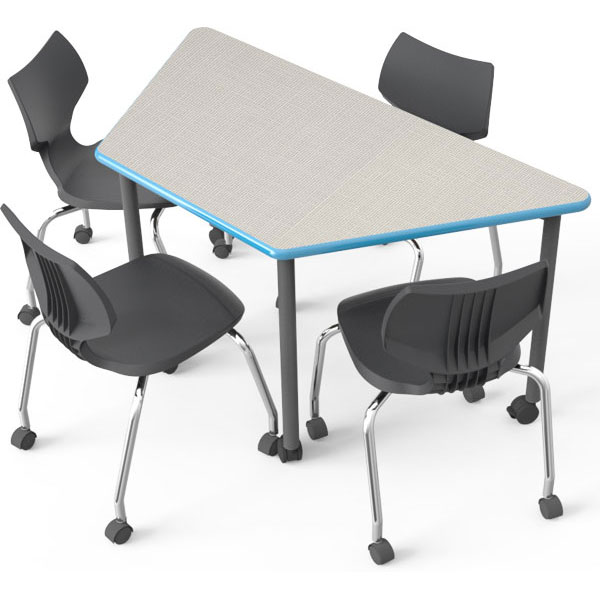 Smith System EL60TR Trapezoid Elemental Activity Table, 60" x 30"