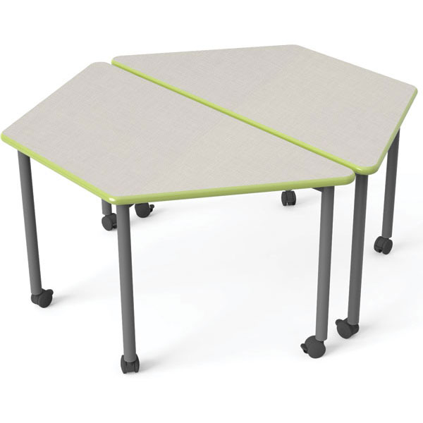 Smith System EL60TR Trapezoid Elemental Activity Table, 60" x 30"