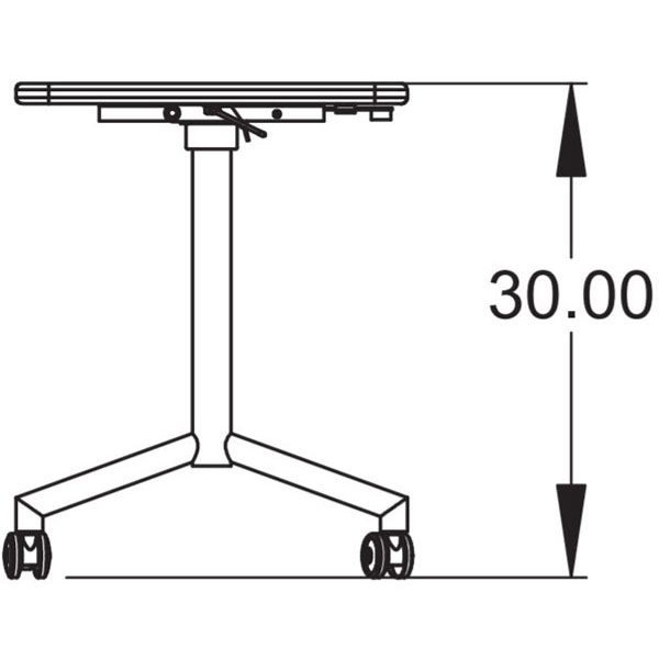 Elemental Nest & Fold Fixed Height Activity Table - 48"W x 24"D