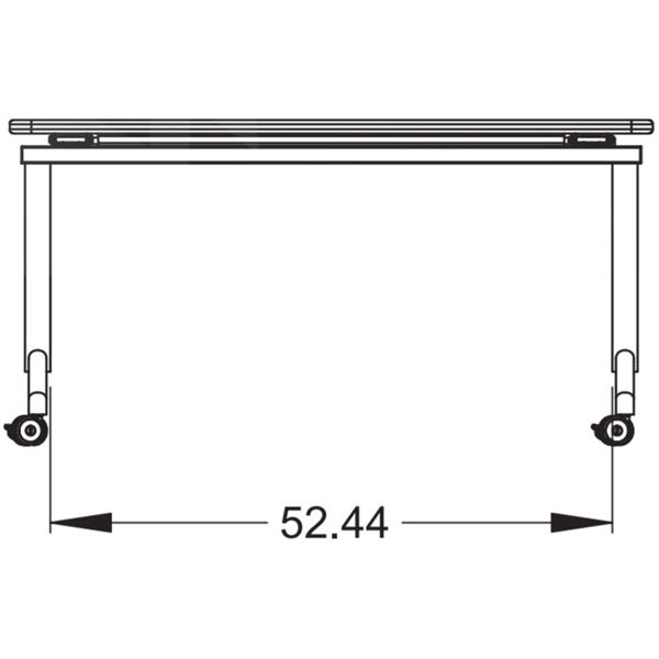 Elemental Nest & Fold Fixed Height Activity Table - 60"W x 24"D