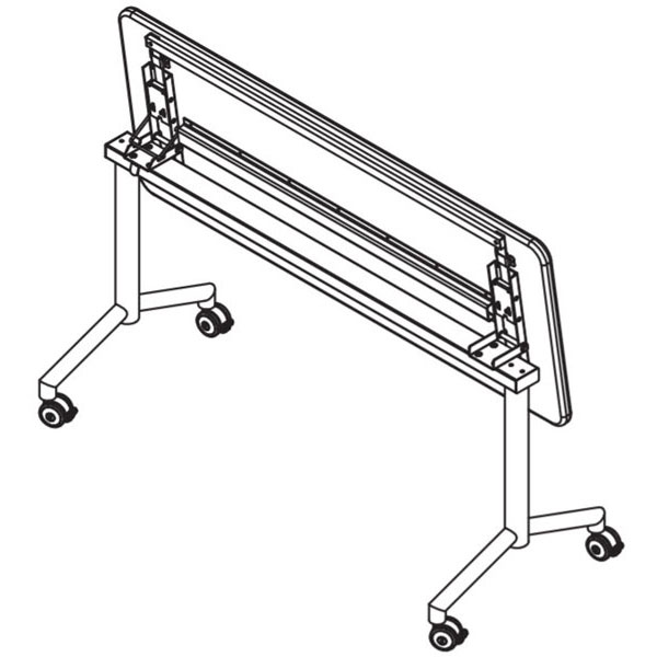 Elemental Nest & Fold Fixed Height Activity Table - 60"W x 24"D