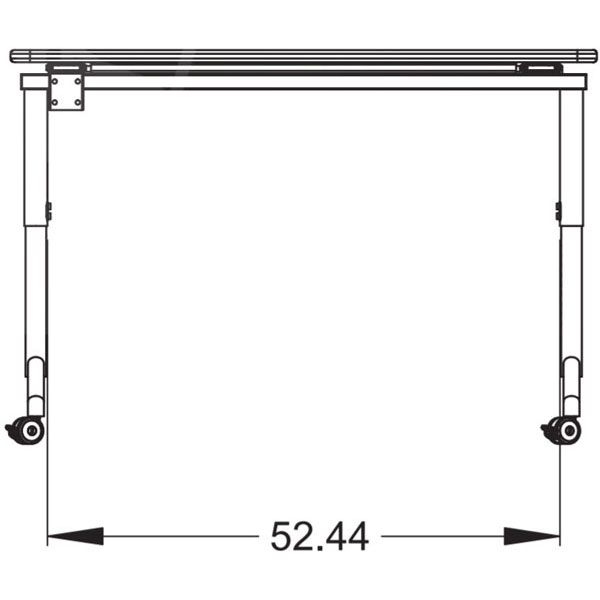 Elemental Nest & Fold Adjustable Height Activity Table - 60"W x 24"D