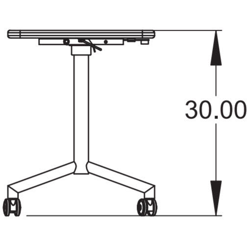 Elemental Nest & Fold Fixed Height Activity Table - 72"W x 24"D