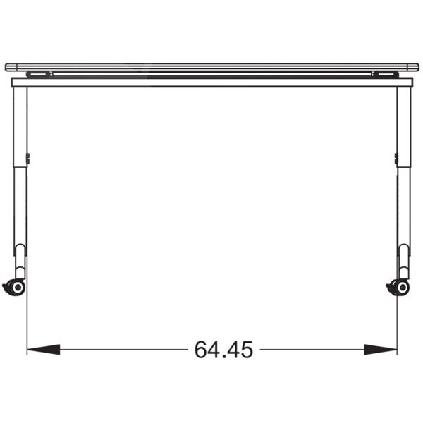 Elemental Nest & Fold Adjustable Height Activity Table - 72"W x 24"D