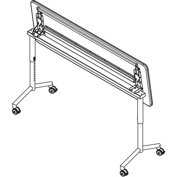 Elemental Nest & Fold Adjustable Height Activity Table - 72"W x 24"D