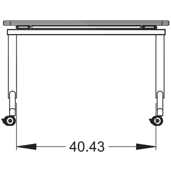 Elemental Nest & Fold Fixed Height Activity Table - 48"W x 30"D