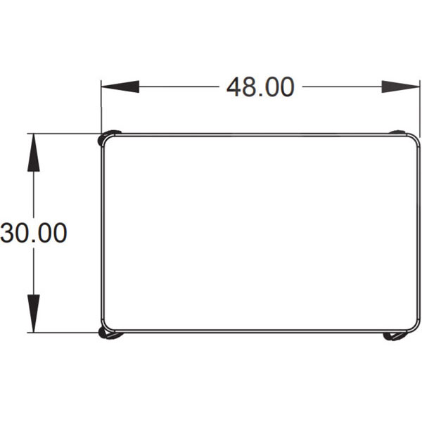 Elemental Nest & Fold Adjustable Height Activity Table - 48"W x 30"D