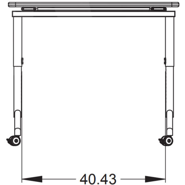 Elemental Nest & Fold Adjustable Height Activity Table - 48"W x 30"D