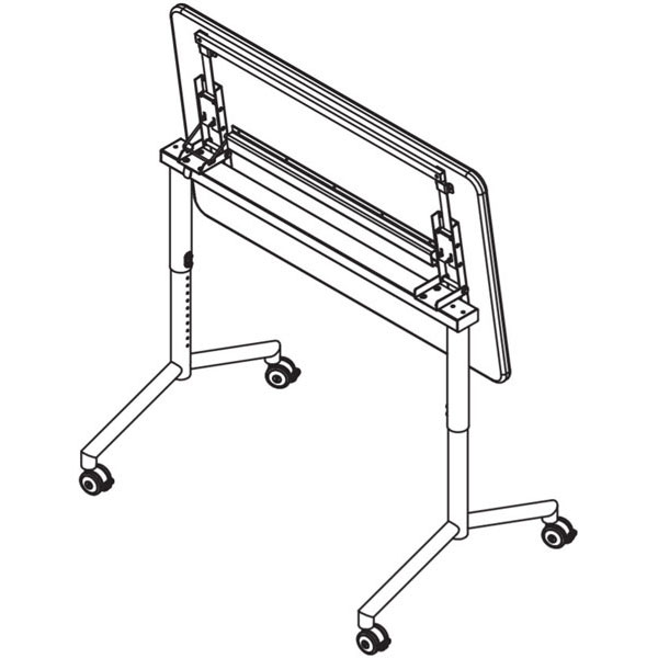 Elemental Nest & Fold Adjustable Height Activity Table - 48"W x 30"D