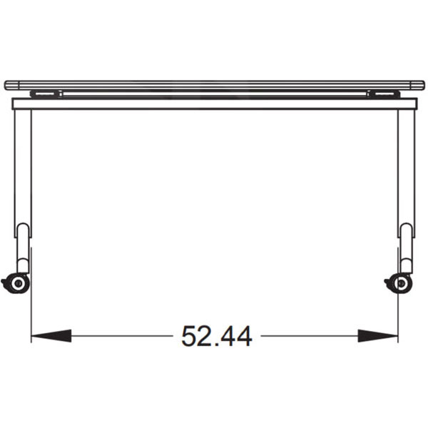 Elemental Nest & Fold Fixed Height Activity Table - 60"W x 30"D