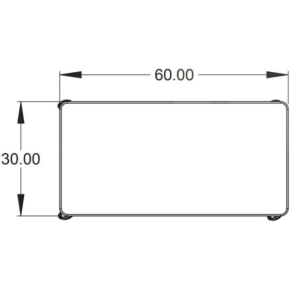 Elemental Nest & Fold Adjustable Height Activity Table - 60"W x 30"D