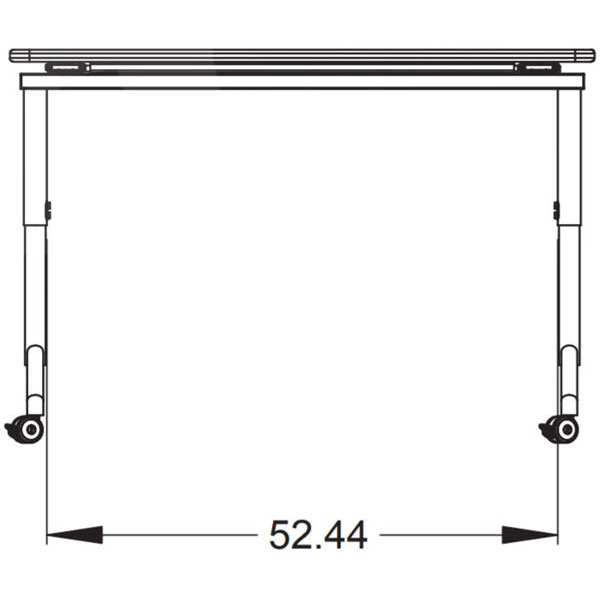 Elemental Nest & Fold Adjustable Height Activity Table - 60"W x 30"D