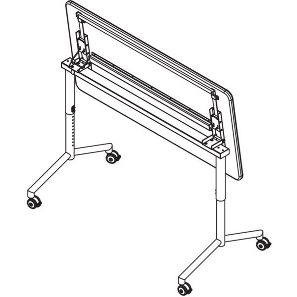 Elemental Nest & Fold Adjustable Height Activity Table - 60"W x 30"D
