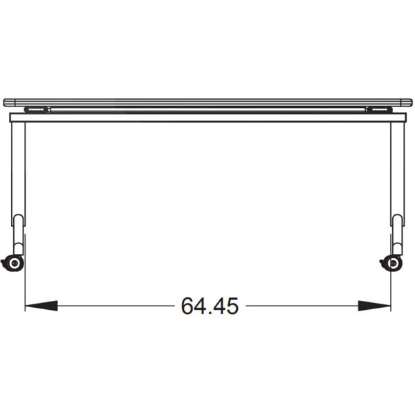 Elemental Nest & Fold Fixed Height Activity Table - 72"W x 30"D